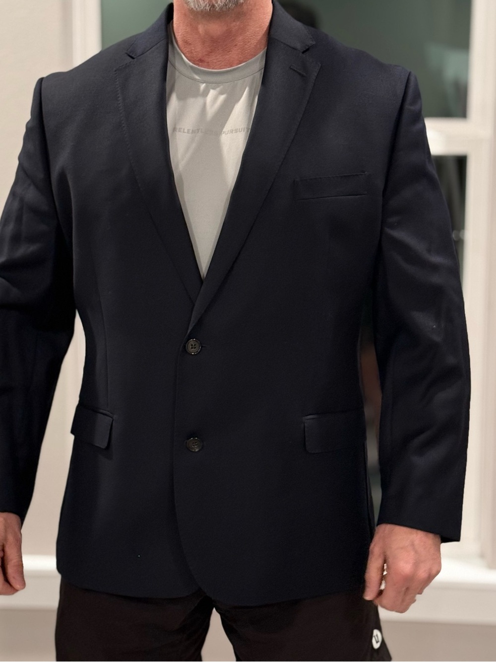 Lauren Ralph Lauren Slim Men’s Navy Sport Coat 2 Button Classic Tailored - 50R